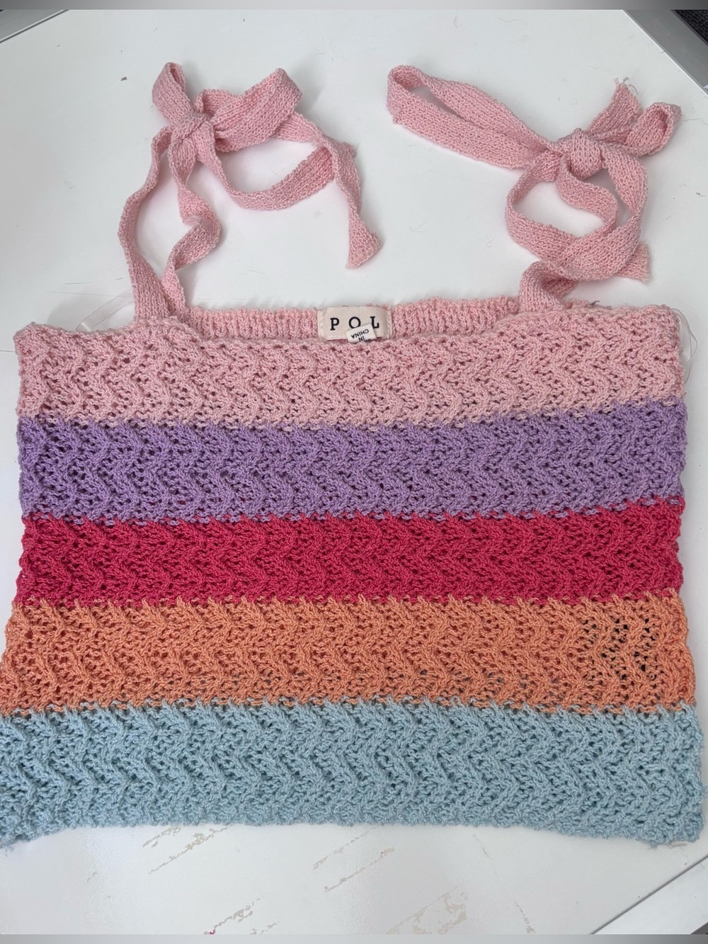 POL Crochet Tank Top